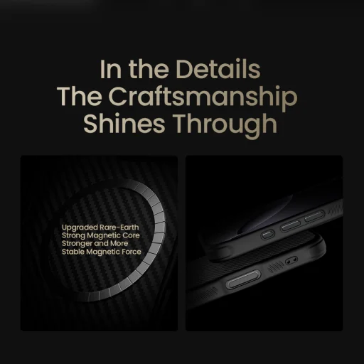 Nillkin CarboProp Aramid Mágneses tok Apple iPhone 16 Pro Max fekete tok - 8