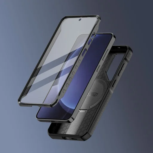 Tech-protect Kevlar Magsafe+ Galaxy S25 Black tok - 4