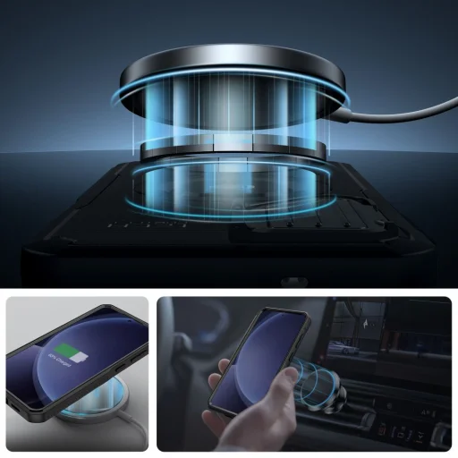 Tech-protect Kevlar Magsafe+ Galaxy S25 Black tok - 5