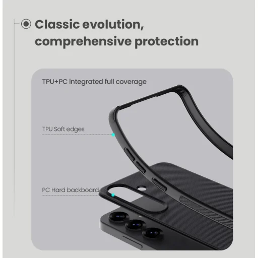 Nillkin Super Frosted PRO tok Samsung Galaxy S25 Fekete - 4