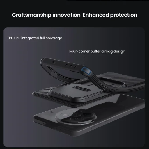  OnePlus 13 Fekete Nillkin CamShield PRO Hard tok - 5