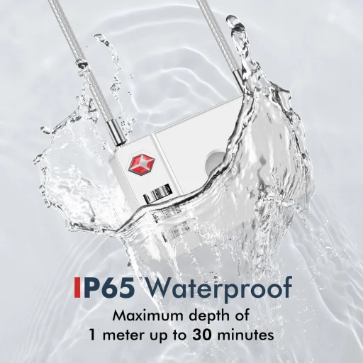 MiLi GPS Bluetooth MiLock Tracker HD-P16-L Apple poggyászzár fehér - 4