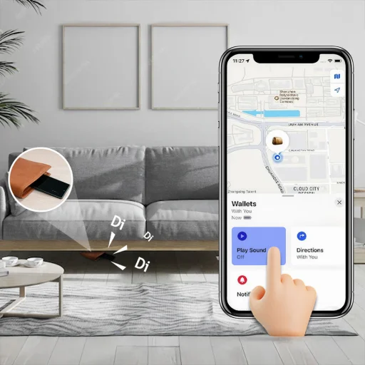 MiLi GPS Bluetooth MiCard Tracker HD-P16-C Apple fekete - 10