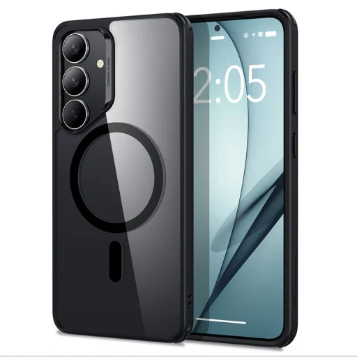 ESR Classic Hybrid HaloLock MagSafe Galaxy S25+ Plus átlátszó/fekete tok - 1