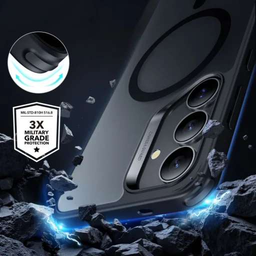 Esr Classic Hybrid Halolock Magsafe Galaxy S25+ Plus Frosted Black tok - 5