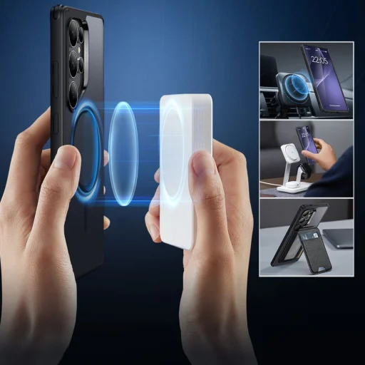 Esr Classic Hybrid Halolock Magsafe Galaxy S25 Ultra Frosted Black tok - 4