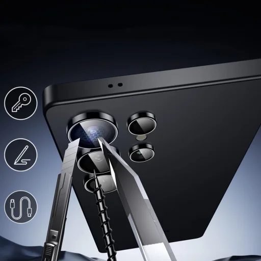 Samsung Galaxy S25 Ultra ESR Armorite kameravédő fekete üvegfólia - 5