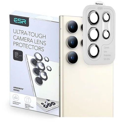Samsung Galaxy S25 Ultra ESR Armorite kameravédő fekete üvegfólia - 1