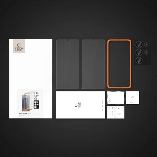 Tech-protect Supreme Készlet 3-pack Galaxy S25 Ultra Tiszta üvegfólia - 6