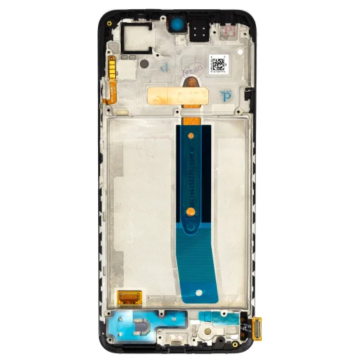 LCD kijelző + Érintőegység + Előlapi borítás Poco M4 Pro fekete (Szervíz csomag) - 2