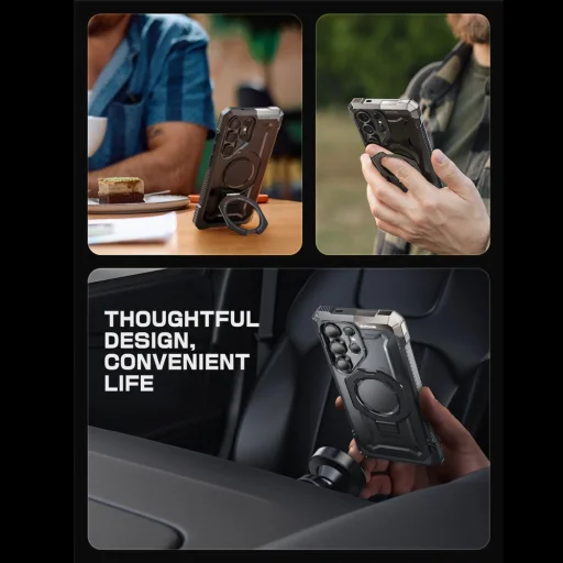  Galaxy S25 Ultra fekete Supcase Ub Grip Mag Magsafe tok - 6