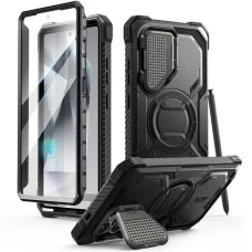  Galaxy S25 Ultra Fekete Supcase Iblsn Armorbox Mag Magsafe tok