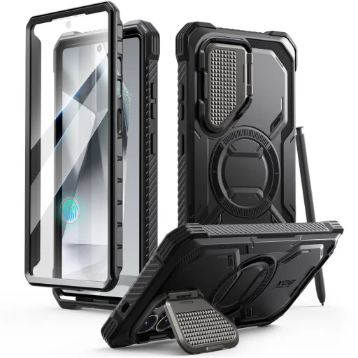  Galaxy S25 Ultra Fekete Supcase Iblsn Armorbox Mag Magsafe tok - 1