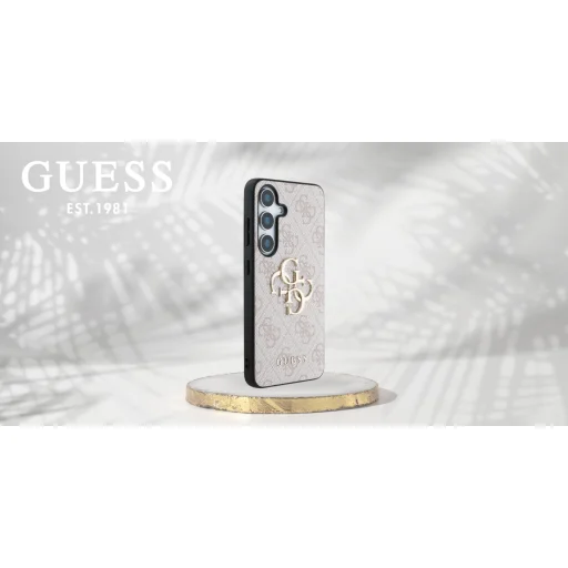 Guess Nagy 4G Logo Klasszikus Logo Samsung Galaxy S25 Plus rózsaszín tok - 9