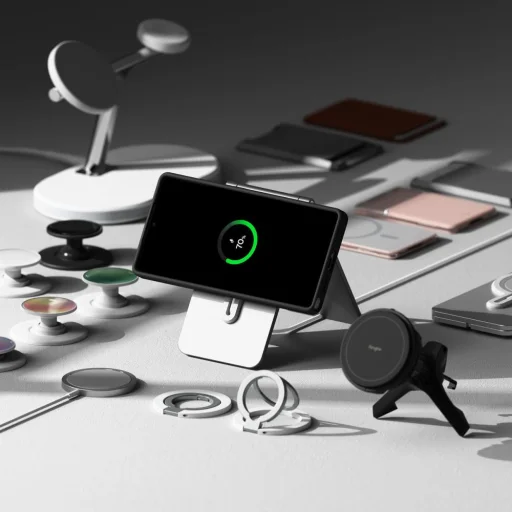 Samsung Galaxy S25 Ultra Ringke Szilikon Mágneses Magsafe Fekete tok - 7