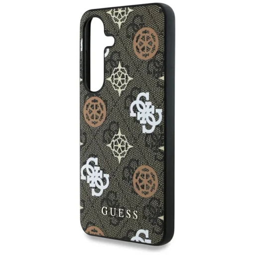 Guess 4G Printed Colored Peony Mintás MagSafe Samsung Galaxy S25 barna tok - 5
