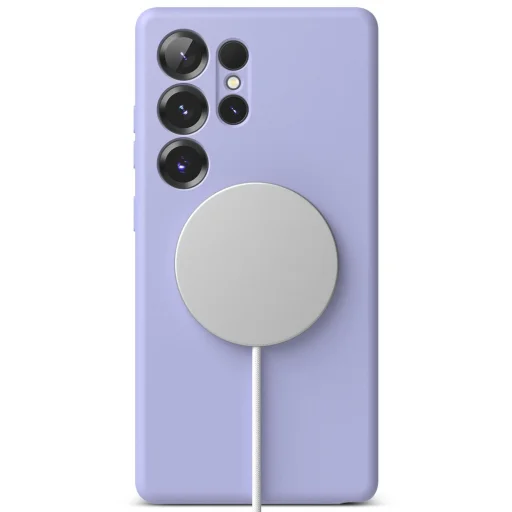 Ringke Szilikon Mágneses Magsafe Galaxy S25 Ultra Levendula tok - 4