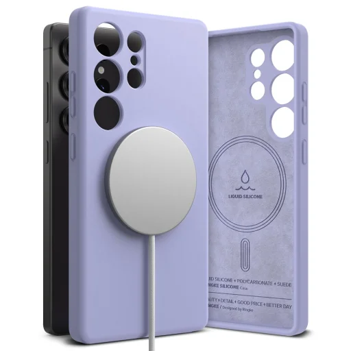 Ringke Szilikon Mágneses Magsafe Galaxy S25 Ultra Levendula tok - 1