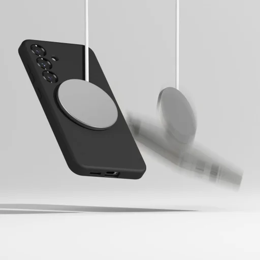 Ringke Szilikon Mágneses Magsafe Galaxy S25 Fekete tok - 6
