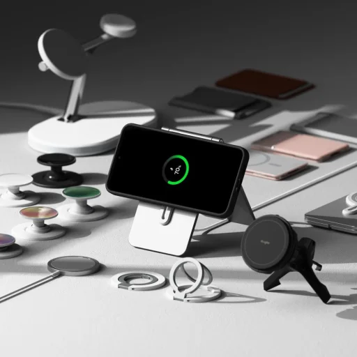 Ringke Szilikon Mágneses Magsafe Galaxy S25 Fekete tok - 7