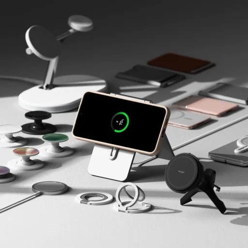 Ringke Szilikon Mágneses Magsafe Galaxy S25+ Plus Pinkhomok tok - 7