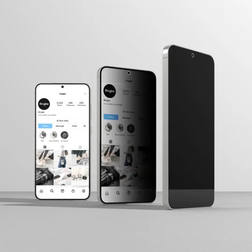 Ringke Easy Slide 2-pack Privacy üvegfólia Samsung Galaxy S25 Plus - 3