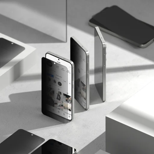 Ringke Easy Slide 2-pack Privacy üvegfólia Samsung Galaxy S25 Plus - 6