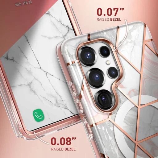  Galaxy S25 Ultra Marble Supcase Cosmo Mag Magsafe tok - 5