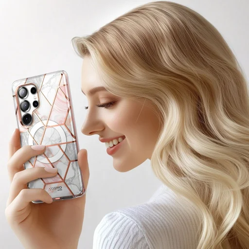  Galaxy S25 Ultra Marble Supcase Cosmo Mag Magsafe tok - 7