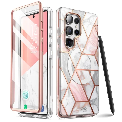  Galaxy S25 Ultra Marble Supcase Cosmo Mag Magsafe tok - 1