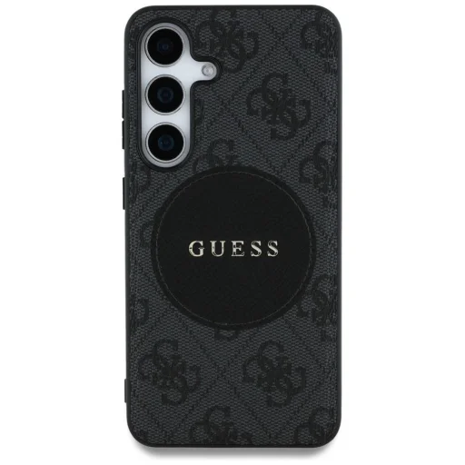 Guess 4G Round Patch Classic Logo MagSafe tok Samsung Galaxy S25 Plus-hoz fekete - 3