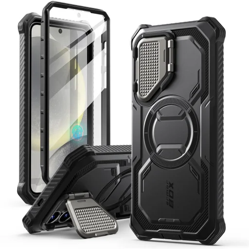  Samsung Galaxy S25+ Plus Fekete Supcase Iblsn Armorbox Mag Magsafe tok - 2
