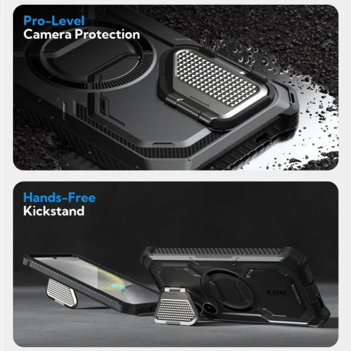  Samsung Galaxy S25+ Plus Fekete Supcase Iblsn Armorbox Mag Magsafe tok - 4