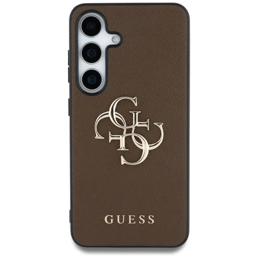Guess Grained Big 4G Logo Small Classic Logo Samsung Galaxy S25 Plus barna tok - 3