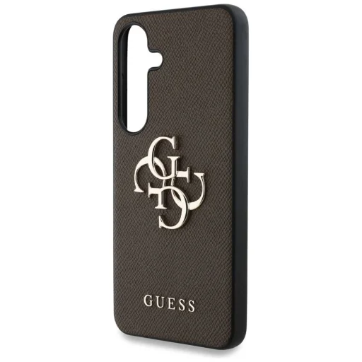 Guess Grained Big 4G Logo Small Classic Logo Samsung Galaxy S25 Plus barna tok - 6
