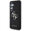 Guess Grained Big 4G Logo Small Classic Logo Samsung Galaxy S25 Plus tok fekete thumbnail