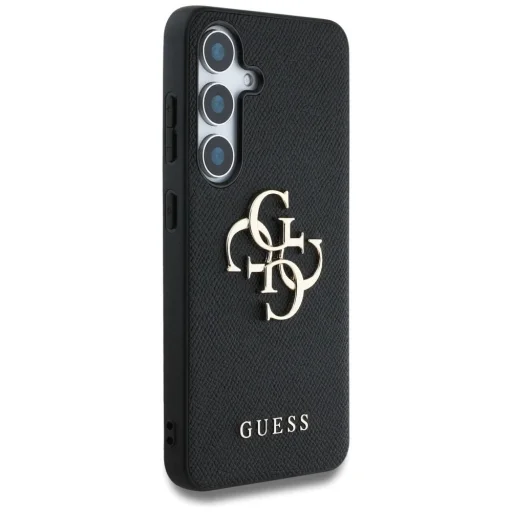 Guess Grained Big 4G Logo Small Classic Logo Samsung Galaxy S25 Plus tok fekete - 4