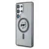 Etui Karl Lagerfeld Button Choupette Head Printed Logo MagSafe Samsung Galaxy S25 Ultra fekete tok thumbnail