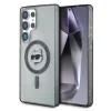 Etui Karl Lagerfeld Button Choupette Head Printed Logo MagSafe Samsung Galaxy S25 Ultra fekete tok