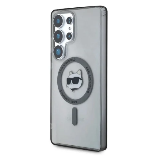 Etui Karl Lagerfeld Button Choupette Head Printed Logo MagSafe Samsung Galaxy S25 Ultra fekete tok - 2
