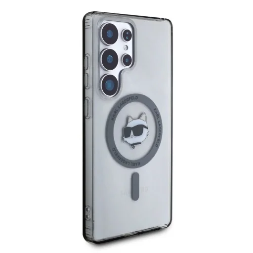 Etui Karl Lagerfeld Button Choupette Head Printed Logo MagSafe Samsung Galaxy S25 Ultra fekete tok - 4