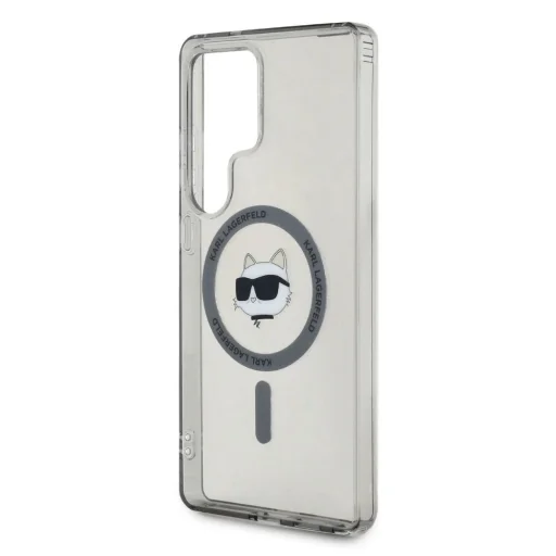Etui Karl Lagerfeld Button Choupette Head Printed Logo MagSafe Samsung Galaxy S25 Ultra fekete tok - 6