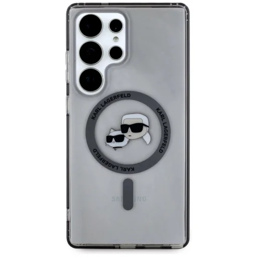 Karl Lagerfeld Button Karl & Choupette Heads Printed Logo MagSafe Samsung Galaxy S25 Ultra tok - 3