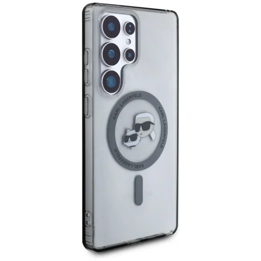 Karl Lagerfeld Button Karl & Choupette Heads Printed Logo MagSafe Samsung Galaxy S25 Ultra tok - 4