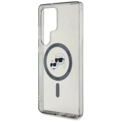 Karl Lagerfeld Button Karl & Choupette Heads Printed Logo MagSafe Samsung Galaxy S25 Ultra tok - 6