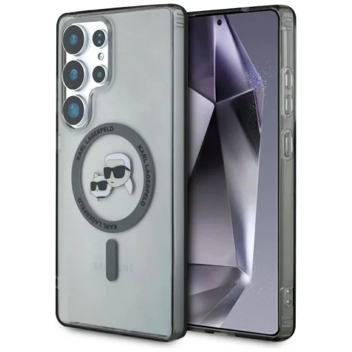 Karl Lagerfeld Button Karl & Choupette Heads Printed Logo MagSafe Samsung Galaxy S25 Ultra tok - 1