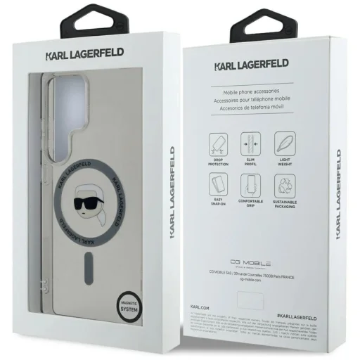 Karl Lagerfeld Button Karl Head Printed Logo MagSafe Samsung Galaxy S25 Ultra tok - 8