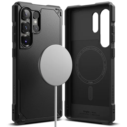 Ringke Rugged Gear Magnetic Magsafe Galaxy S25 Ultra Fekete tok - 2
