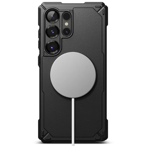 Ringke Rugged Gear Magnetic Magsafe Galaxy S25 Ultra Fekete tok - 3