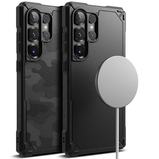 Ringke Rugged Gear Magnetic Magsafe Galaxy S25 Ultra Fekete tok - 4